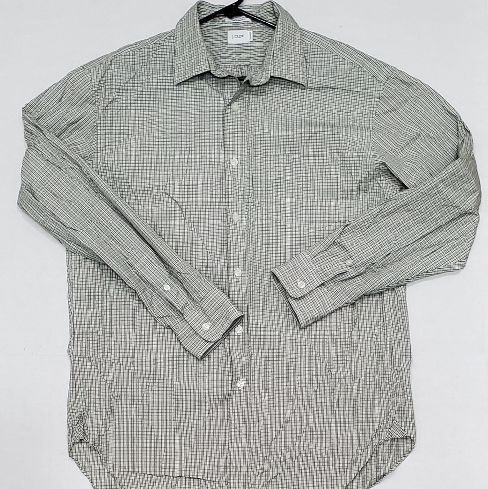 J Crew Men's 16-16.5 long sleeve button up shirt